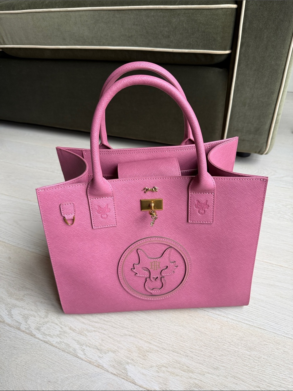 MME. Mink Staffordshire Tote Bag Pink Purse Handbag